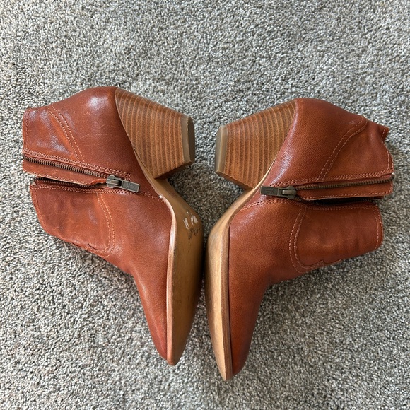 Frye Leather Reina Cognac Booties - Picture 5 of 5